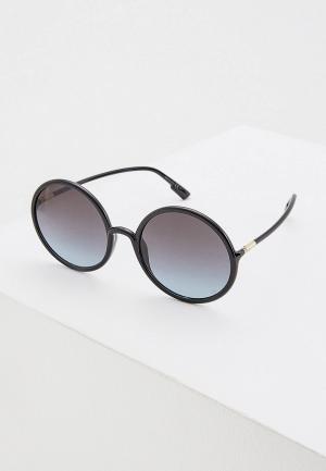Очки солнцезащитные Christian Dior. Цвет: черный