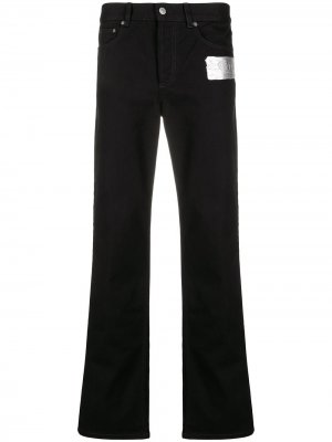 Прямые джинсы с нашивкой-логотипом Givenchy. Цвет: черный