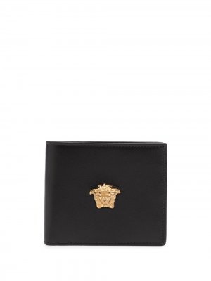 Бумажник с декором Medusa Versace. Цвет: черный
