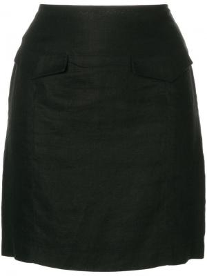 Облегающая мини юбка Versace Pre-Owned. Цвет: черный
