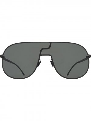 Солнцезащитные очки-авиаторы Studio Mykita. Цвет: серый
