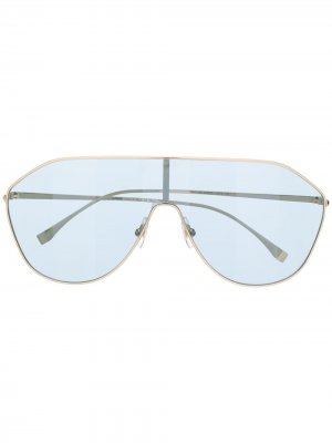 Солнцезащитные очки Fendi Fabulous Eyewear. Цвет: золотистый
