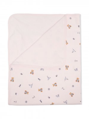 Одеяло с узором Ralph Lauren Kids. Цвет: розовый