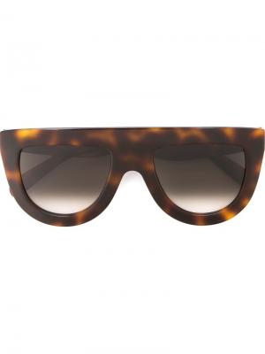 Солнцезащитные очки Céline Eyewear. Цвет: коричневый