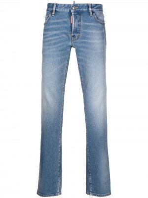 Прямые джинсы Dsquared2. Цвет: синий