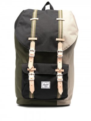 Рюкзак в стиле колор-блок с нашивкой-логотипом Herschel Supply Co.. Цвет: зеленый