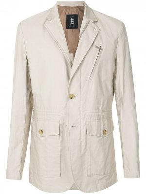 Фактурный пиджак с карманами Kent & Curwen. Цвет: белый