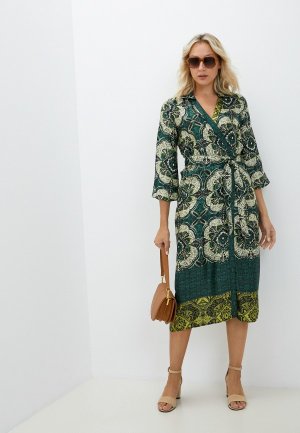Платье Sisley. Цвет: зеленый