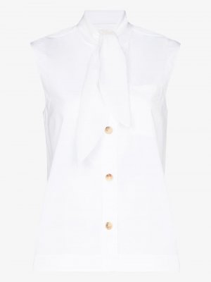 Поплиновая блузка без рукавов Chloé. Цвет: белый