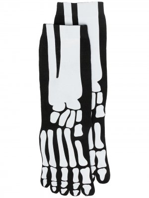 Носки с принтом Natasha Zinko. Цвет: черный