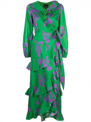 Платье макси Lanai Cynthia Rowley. Цвет: зеленый
