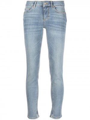 Укороченные джинсы с заниженной талией LIU JO. Цвет: синий