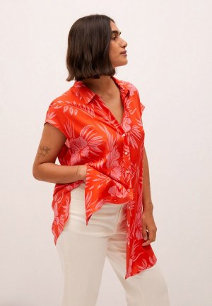 Блуза Violeta by Mango. Цвет: оранжевый