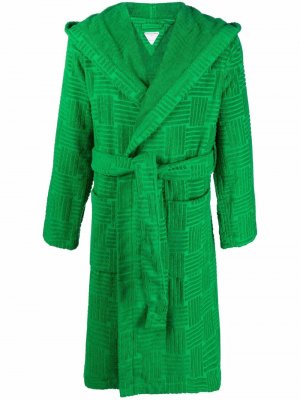 Фактурный халат Bottega Veneta. Цвет: зеленый