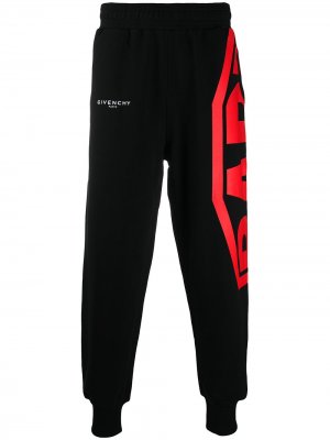 Спортивные брюки с принтом Givenchy. Цвет: черный