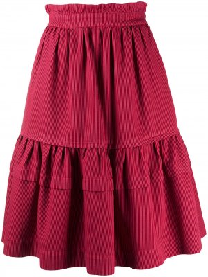 Ярусная юбка с эластичным поясом Kenzo. Цвет: розовый