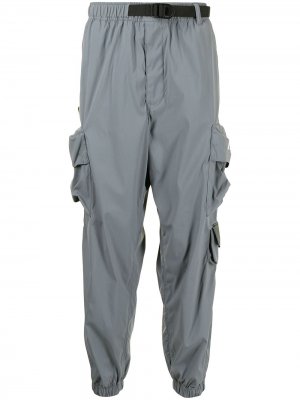 Спортивные брюки с нашивками AAPE BY *A BATHING APE®. Цвет: серый