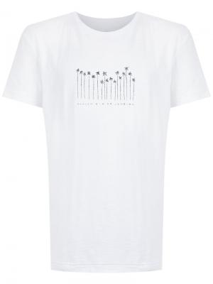 Palm tree print T-shirt Osklen. Цвет: белый