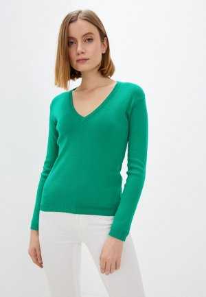 Пуловер United Colors of Benetton. Цвет: бирюзовый