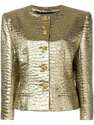Структурированный пиджак William Vintage. Цвет: металлик