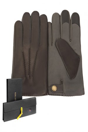 Перчатки Michel Katana. Цвет: шоколадный