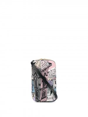 Мини-сумка Battistero с принтом Emilio Pucci. Цвет: розовый