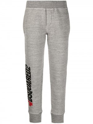 Спортивные брюки с логотипом Dsquared2. Цвет: серый