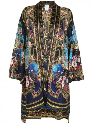 Кардиган-пальто с вышивкой Camilla. Цвет: разноцветный