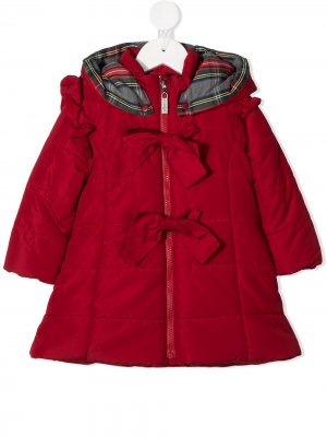 Пальто на молнии с капюшоном Lapin House. Цвет: красный