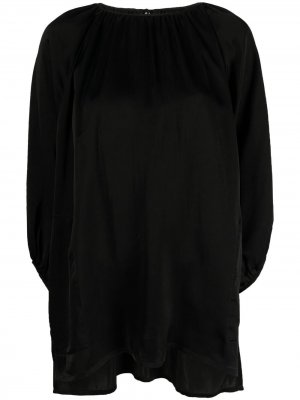 Блузка оверсайз со сборками Uma Wang. Цвет: черный
