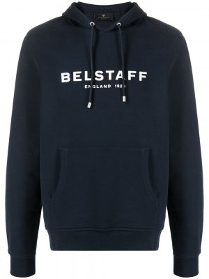 Худи с кулиской и логотипом Belstaff. Цвет: синий