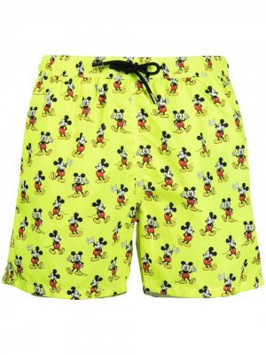 Плавки-шорты с принтом Mickey Mouse Mc2 Saint Barth. Цвет: желтый