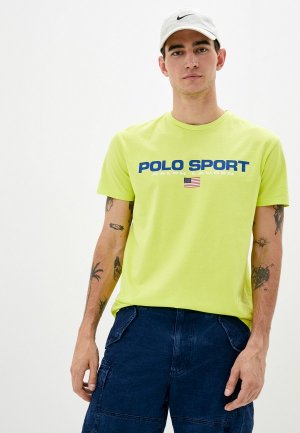 Футболка Polo Ralph Lauren. Цвет: желтый