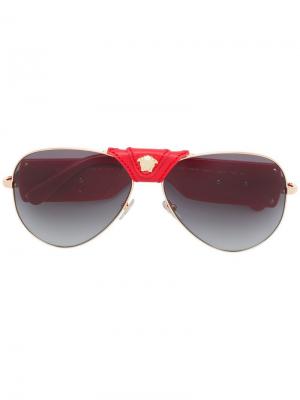 Солнцезащитные очки Medusa Versace Eyewear. Цвет: красный