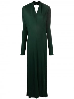 Платье с вырезом Jil Sander. Цвет: зеленый
