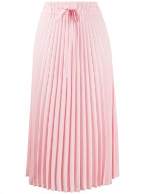 Плиссированная юбка с кулиской RED Valentino. Цвет: розовый