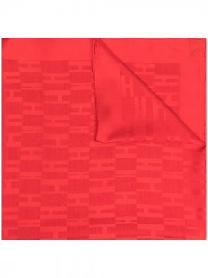 Платок pre-owned с монограммой Hermès. Цвет: красный
