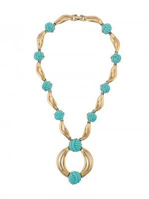 Декорированное ожерелье LANVIN Pre-Owned. Цвет: золотистый