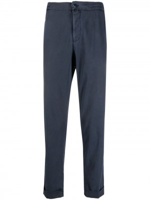 Укороченные брюки чинос Kiton. Цвет: синий