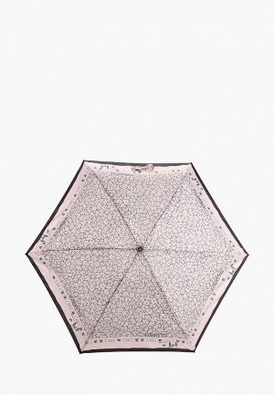 Зонт складной Fabretti. Цвет: розовый