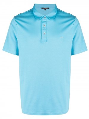 Рубашка поло с вышитым логотипом Michael Kors. Цвет: синий