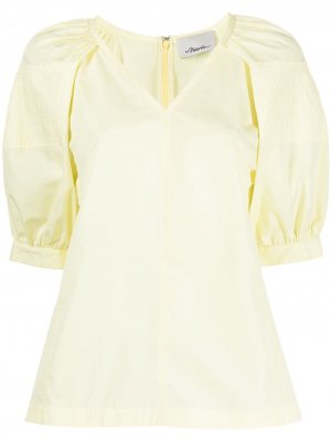 Блузка с пышными рукавами 3.1 Phillip Lim. Цвет: желтый
