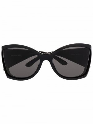 Солнцезащитные очки Void в оправе бабочка Balenciaga Eyewear. Цвет: черный