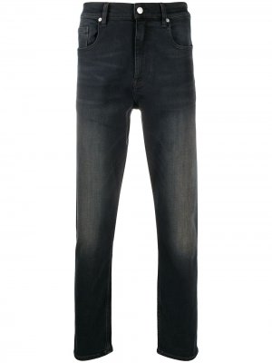 Прямые джинсы с завышенной талией Calvin Klein. Цвет: черный