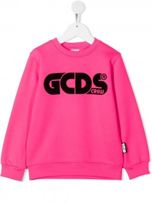 Толстовка с логотипом Gcds Kids. Цвет: розовый