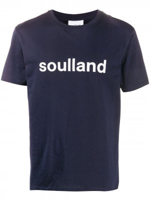 Футболка Chuck с логотипом Soulland. Цвет: синий