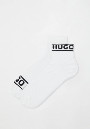 Носки 2 пары Hugo. Цвет: белый