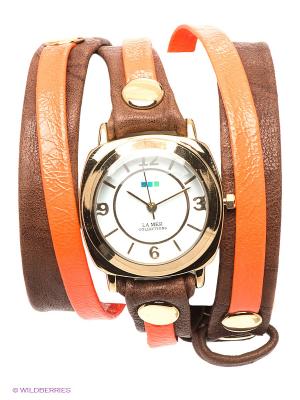 Часы La Mer Collections. Цвет: золотистый, коричневый, оранжевый