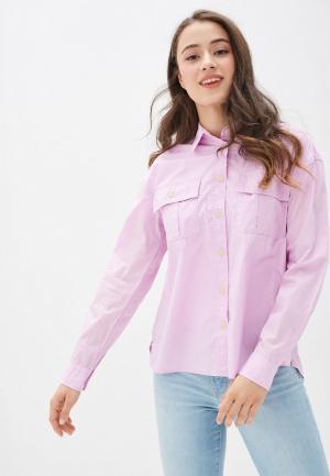 Рубашка Gap. Цвет: фиолетовый