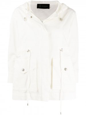 Куртка с капюшоном и кулиской Mr & Mrs Italy. Цвет: белый